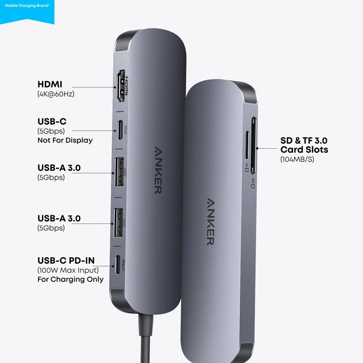 Anker 555 Hub USB-C (7 en 1)