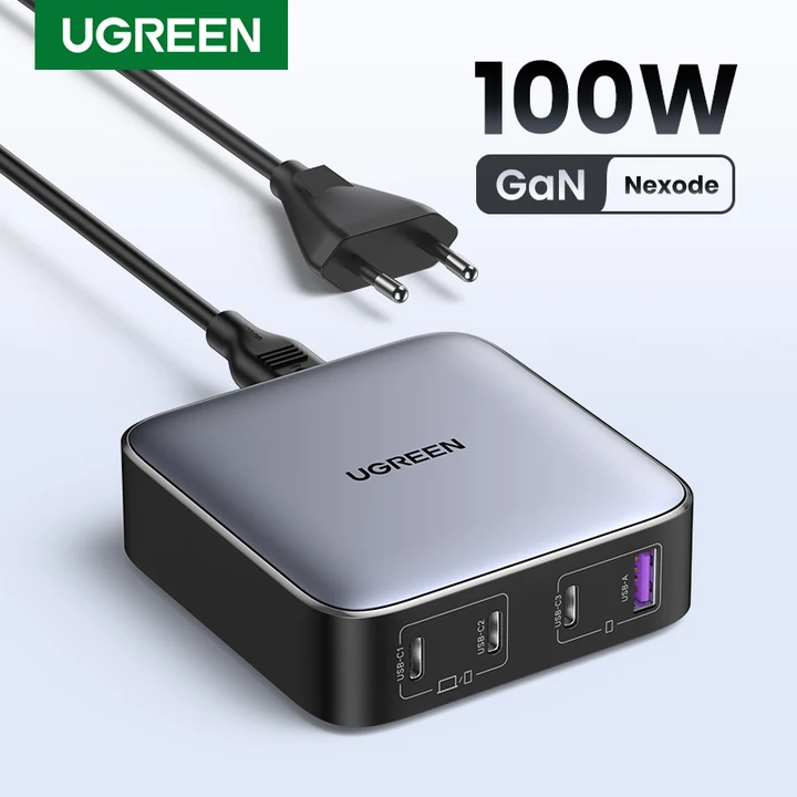 UGREEN Nexode 100W Cargador GaN 4 Puertos
